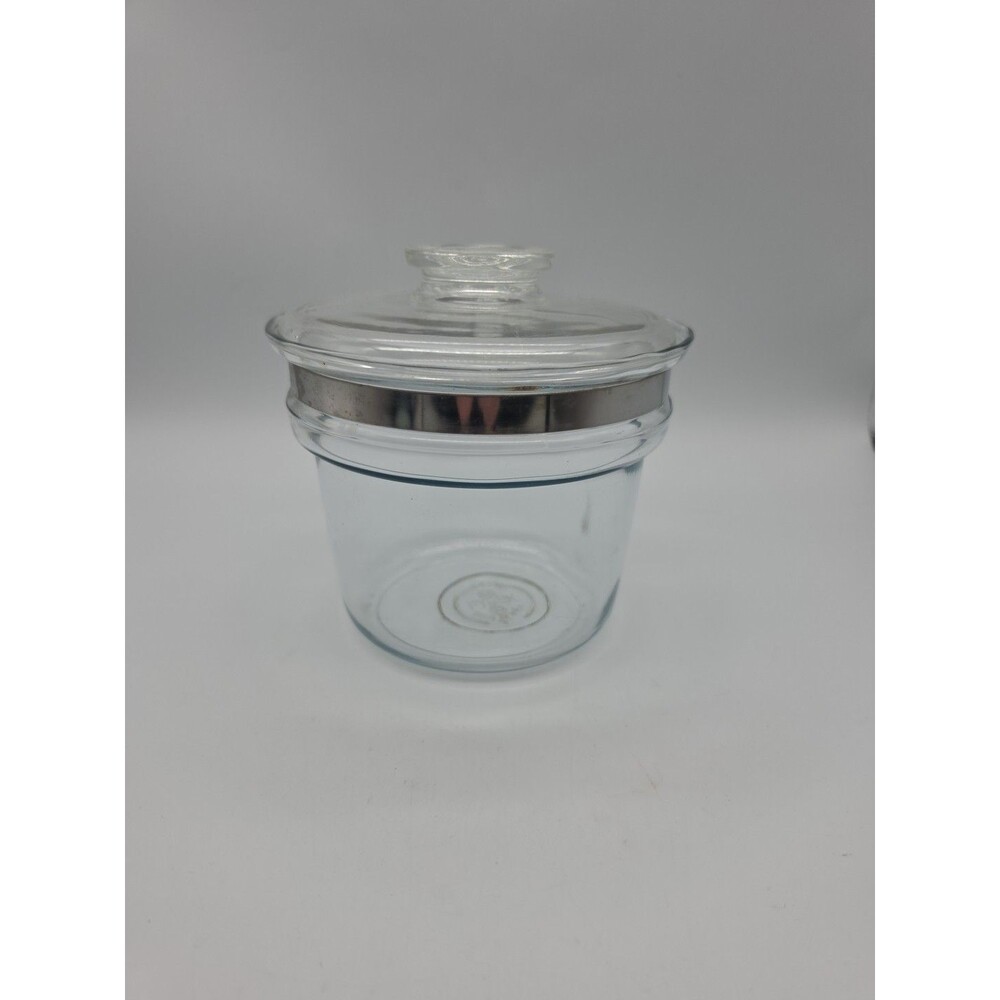 Pyrex Flameware 6283L 1.5 Quart Clear Glass Pot Saucepan with Lid Vintage MCM - Picture 4 of 10